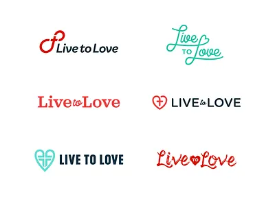Client Explorations + Presentation Doc christian cross custom heart heart icon live love presentation red script