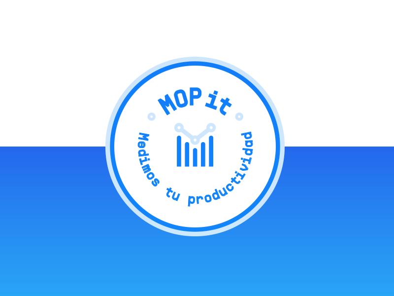 Mop It brand branding chart charts color design graphics graphs information logo mark mexico monogram tech technology vector