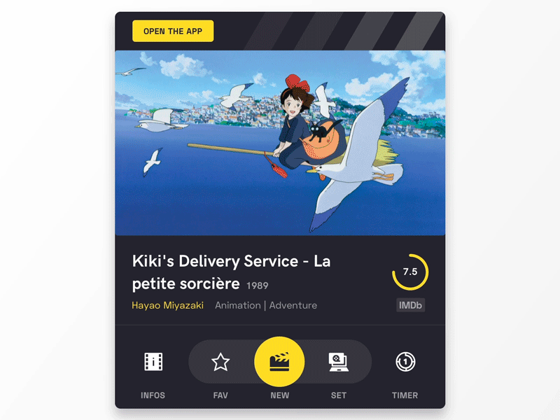 My Movie Desktop - Controller Timer animation app desktop interaction interface movie my movie desktop ui