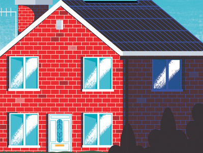 Property investment - Telegraph architecture colour design editoral editorial editorial illustration finance illistration illustration money print