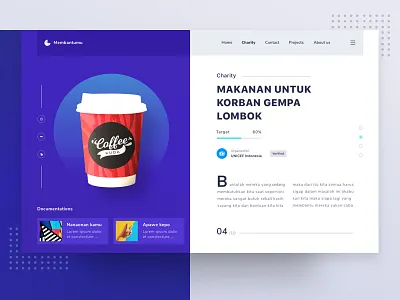 Charity Website android app chart clean dashboard design desktop illustration ios landing light menu mobile onboarding profile typography ui ux web website