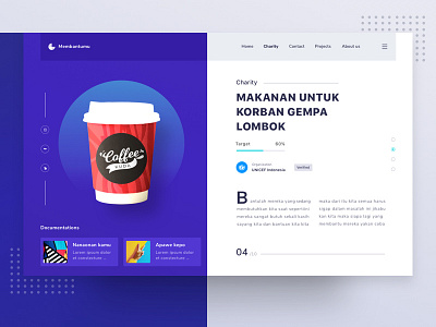 Charity Website android app chart clean dashboard design desktop illustration ios landing light menu mobile onboarding profile typography ui ux web website