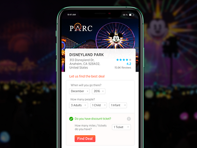 Amusement Park Deal archive branding deal design iphone logo responsive uidesign website