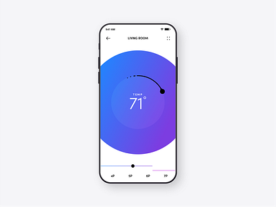 Thermostat app color mobile mobile app thermostat uiux