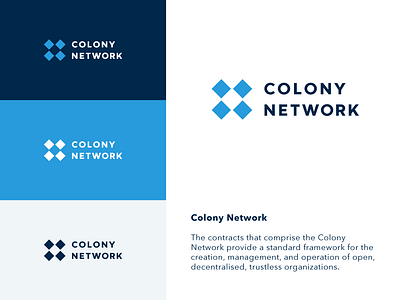 Colony Developer Product Suite blockchain colony developer ethereum geometry logo logo system simple ui