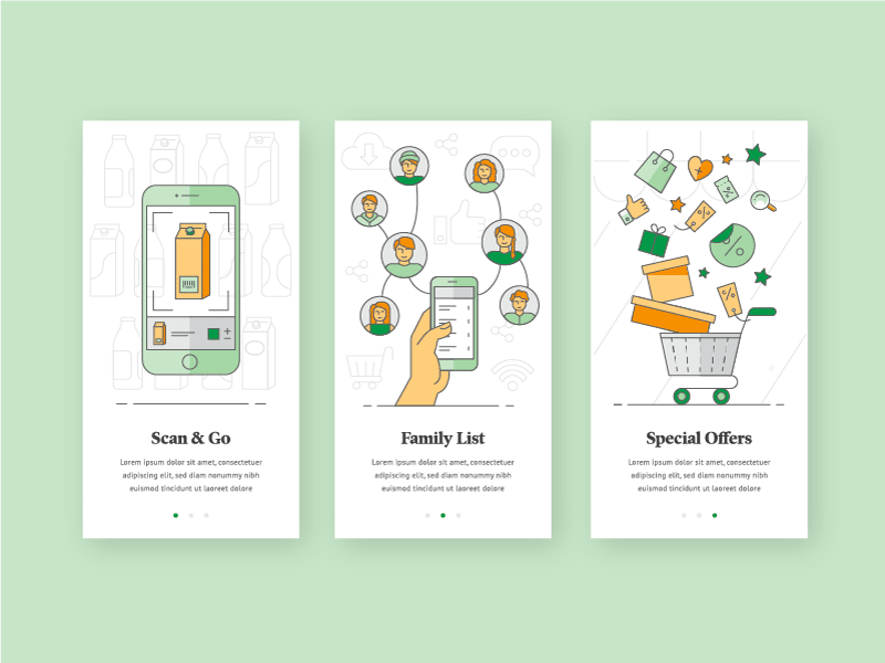 Example of Onboarding Illustrations