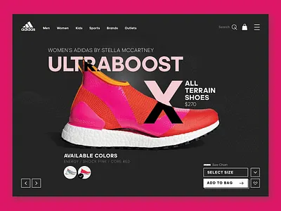 Uplabs Adidas Challenge adidas adidas originals creative daily ui design explore header home inspiration interface landing landing page rebound sketchapp typography ui ux web web design website
