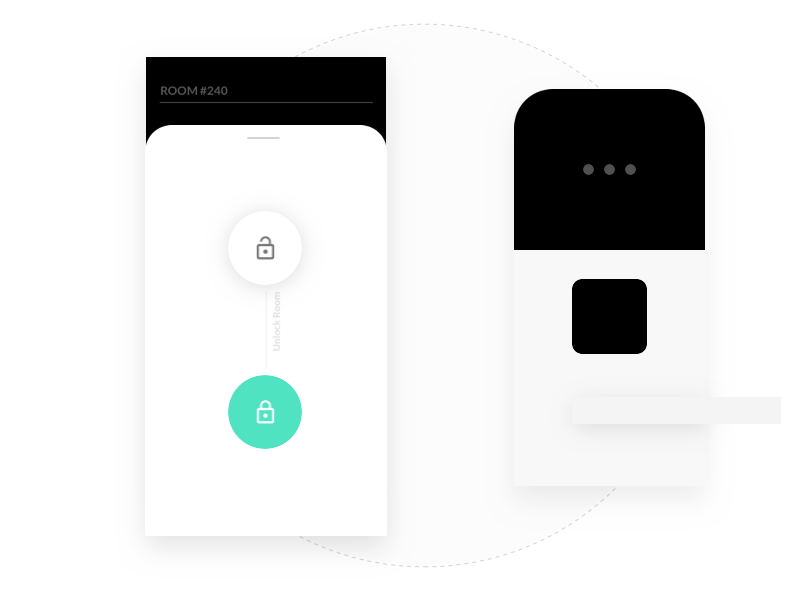 Door Unlock Experience app concept design hardware interaction mobile software storytelling ui ux