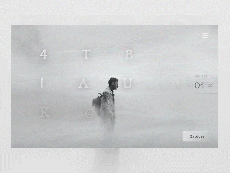 Man in Mist code grey man mist mysterious ui ui animation