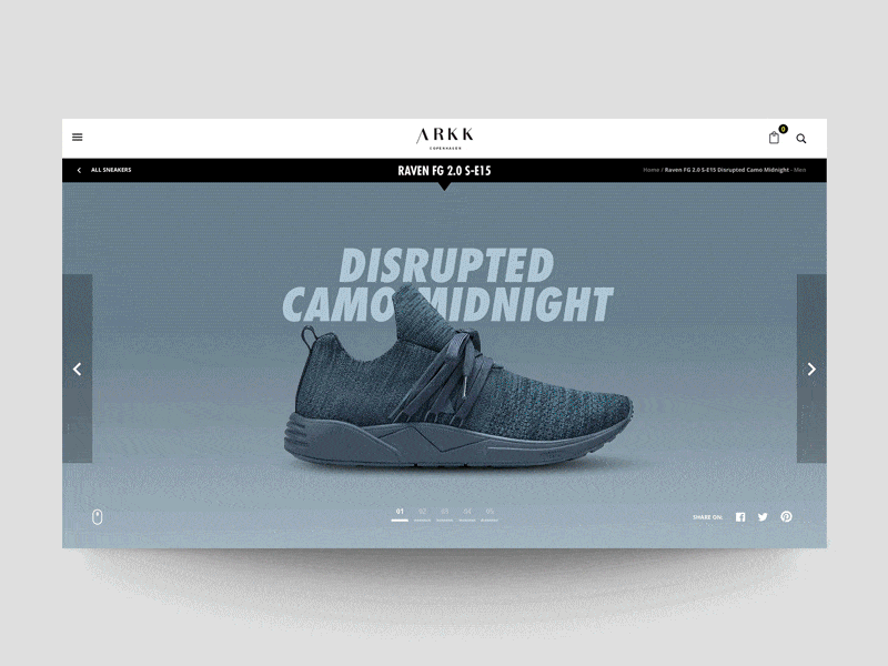 Daily UI "Arkk Concept Interface" animation arkk concept exploration fashion header interaction interface motion principle ui ux web website