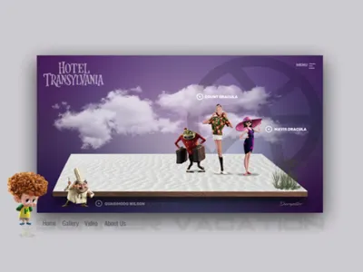 Hotel Transylvania website concept art art design digital photoshop website
