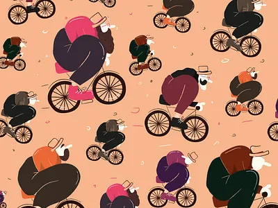 Crazy hipster art bike cartoon cartoon character character character art comics crazy cyclist graphicdesign hipster illustration pattern picture shapes texture vector vector art vintage visual