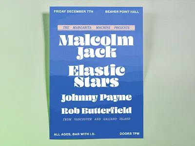 The Margarita Machine on Salt Spring design freak folk poster poster design psych salt spring island vector