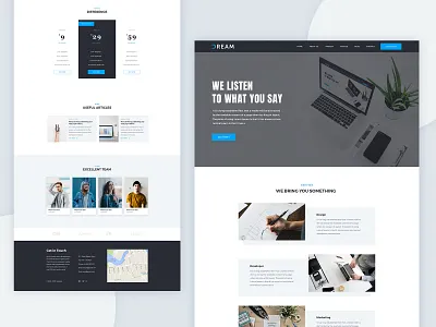 Company Dream clean code company design desktop dream dream big job maketing ui ux web webdesign work