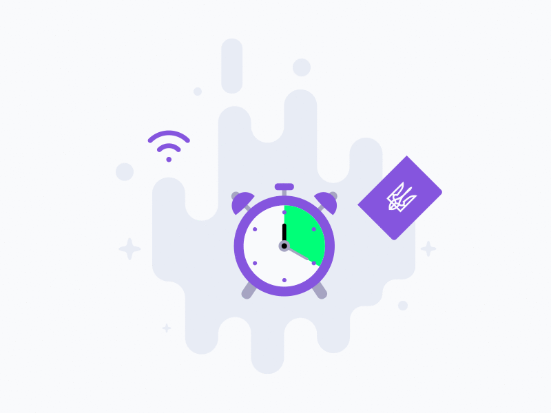 Finhub Illustrations clock cup finances gif icons illustration laptop passport