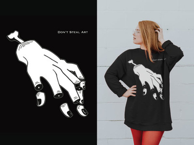 Don't Steel Art apparel apparel design clothing damaged kids damaged kids clothing fashion illustration logo mix media pinup retro skate or die streetwear threadless vector