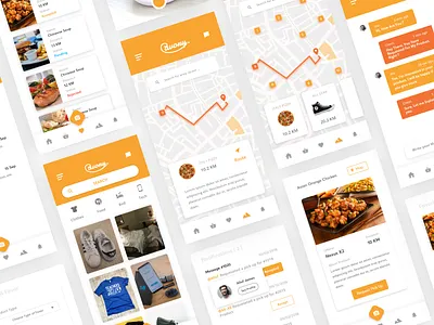 Favory App V2. app color colour dailyui design food food app typography ui ux website