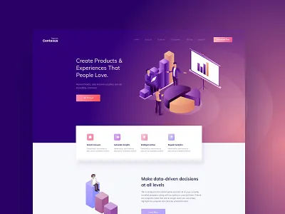 Landing.centexus ||| Full Preview clean colorful creative credit debit card dashboard design desk desktop financial gradient icon illustration isometric landing page money pricing product landing page ui ux website