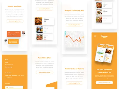 Favory App - Mobile app color colour dailyui design dribbble food food app inpsiration invitation invitation card invite typography ui ux website