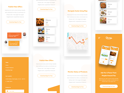 Favory App - Mobile app color colour dailyui design dribbble food food app inpsiration invitation invitation card invite typography ui ux website