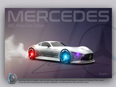 Mercedes AMG Vision Gran Turismo art cars carsite design digital mercedes photoshop webdesign