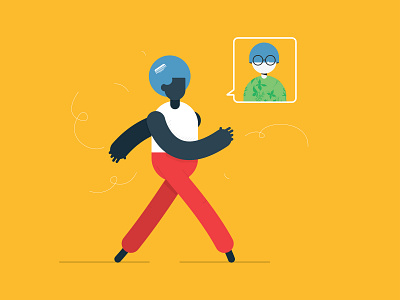 Weekend Walk animation branding character character animation character design character walking clean cool design dribbble flat clean simple graphic design illustration man minimal modern vector walking