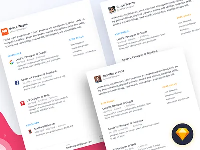 The Simple Resume Project cv freebie job mobile pdf resume simple sketch template ui ui ux website