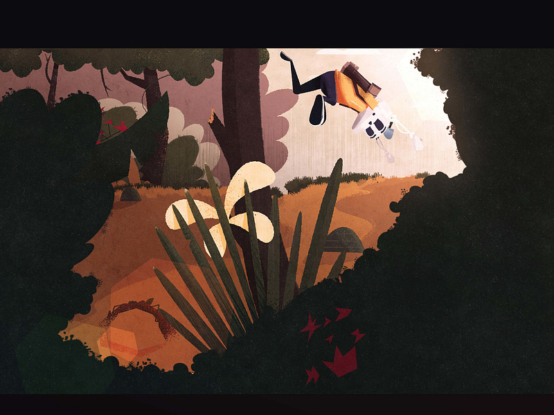 trip and crash
