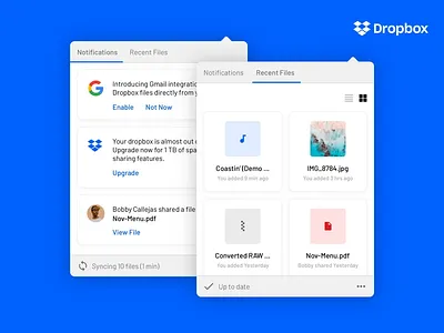 Dropbox Mini-App branding cloud design dropbox file interface redesign revamp storage ui