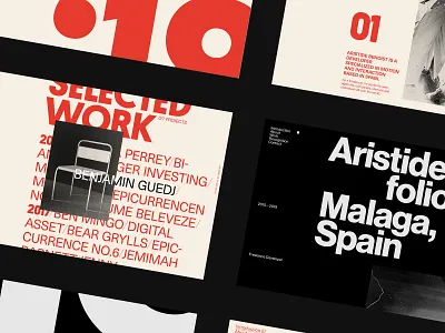 Ari — Extras design layout motion onepage portfolio typography ui website