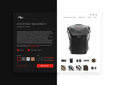 Daily UI 012 • Single Product black daily ui ecommerce minimal product shop single product ui ux ux ui website white