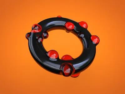 Abstract Circle WIP c4d cinema 4d circle concept orange red