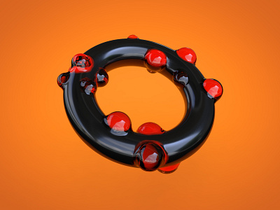 Abstract Circle WIP c4d cinema 4d circle concept orange red