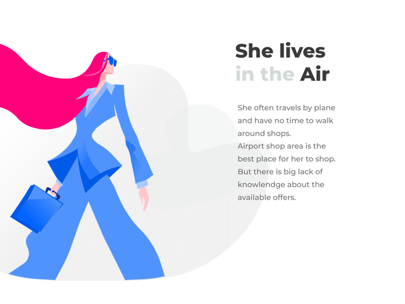 Estée Lauder Customer Journey animation app animation customer journey design divante gif illustration plane ux design vector video