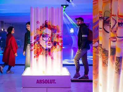 Moving Girls Installation art artwork club contemporary contemporary art dance drawing face girl illustration installation modern art party sculpture sexy