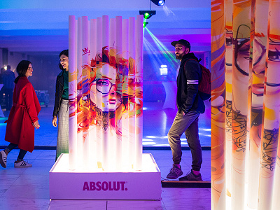 Moving Girls Installation art artwork club contemporary contemporary art dance drawing face girl illustration installation modern art party sculpture sexy