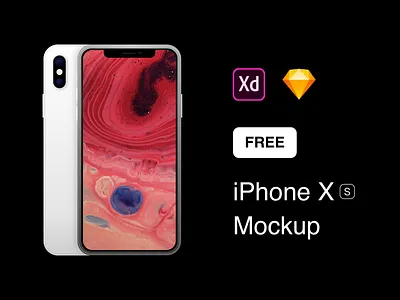 Free iPhone XS Mockup app apple freebie iphone mockup sketch ui ux xd xs