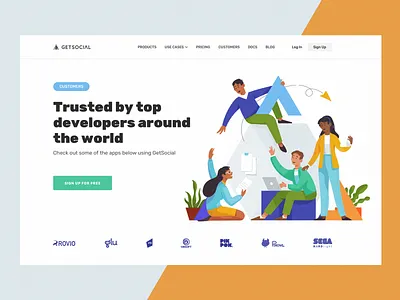 GetSocial Website & Application Design analytics app design branding business chart clean dashboard games illustration informational graphic interaction interface logo marketing mobile product web