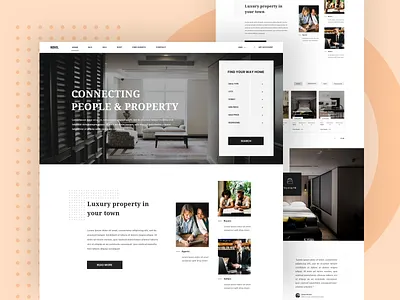 NOVO - Real Estate Landing Page clean design design inspiration flat landing page minimal properties real estate real estate agency real estate branding ui ui ux uidesign user experience user interface ux ux design web design web ui website
