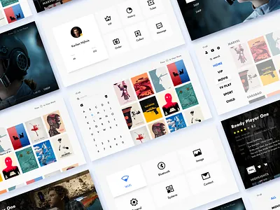 TV Total_#006 film icon profile search setting tv ui ux vedio