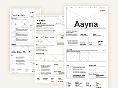 Aayna Website aayna beauty clinic design golden homepage inner page responsive salon slider homepage web experience website wellness wireframe