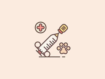 Pet Vaccination icons icons set illustration outline icon pet vaccination vet veterinarian veterinary
