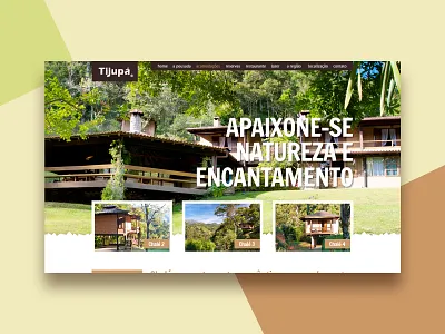 Tijupa Hotel design gustavo hotel interation interface interfacedesign pousada site sketch ui ux web