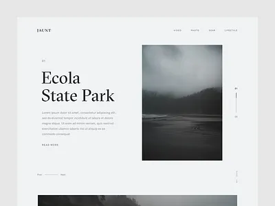 Blog Header Exploration blog clean design landing page minimal travel ui web web design