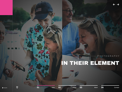Professional Photographer Homepage