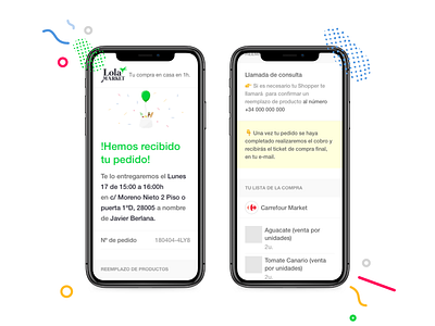 Lola Market - Mailing Design system design system illustration mailing ui elements ux web