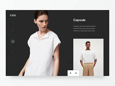 COS Capsule 2d clean design flat logo minimal type typography ui ux web