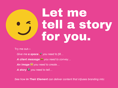 😉Let me tell a story for you