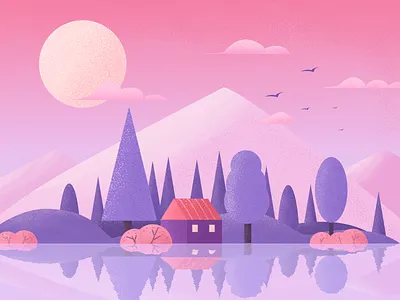 Scenery Illustrations photoshop