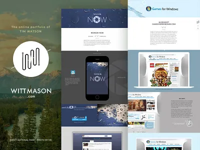 Wittmason.com portfolio ui ux web design